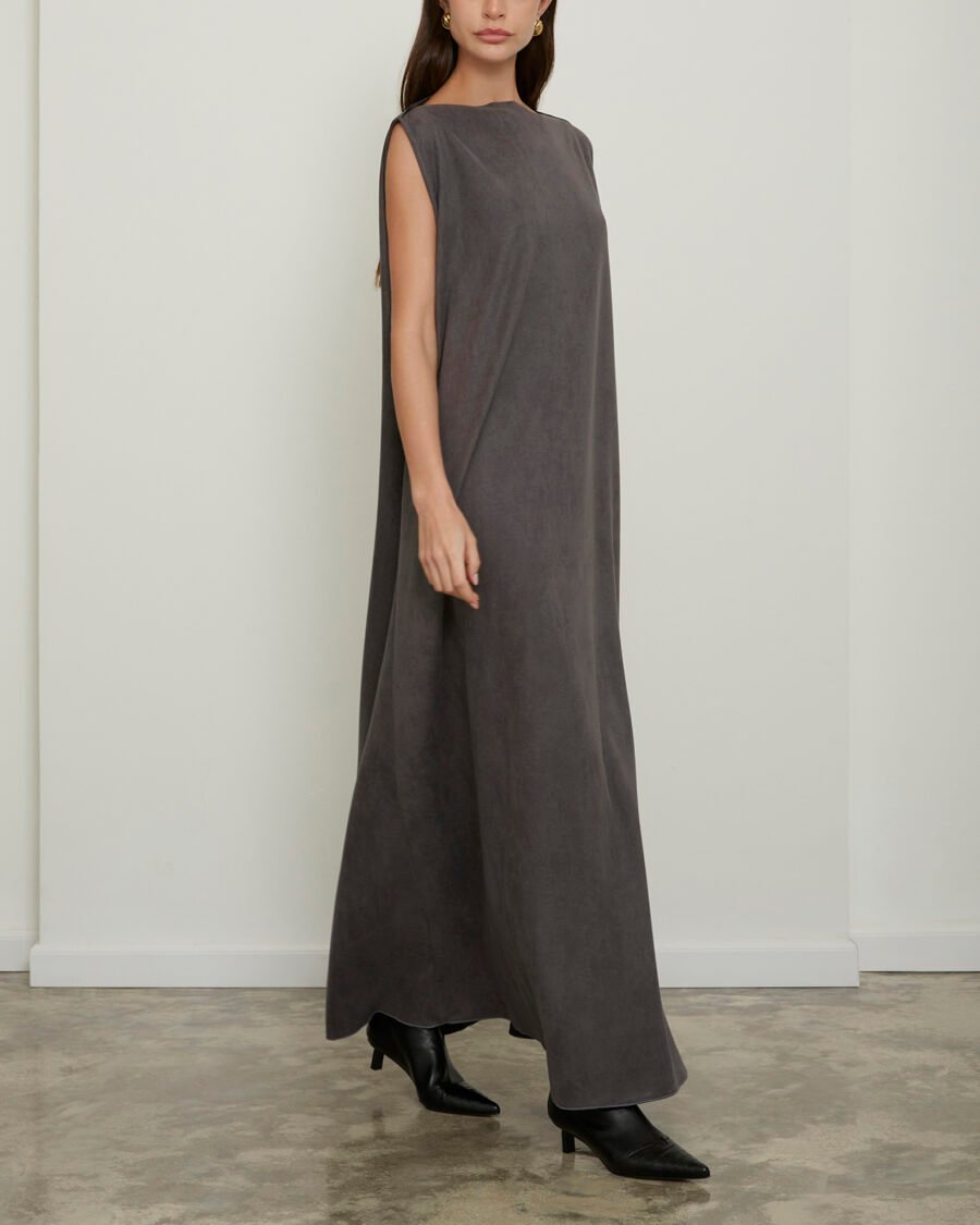 SUEDE GREY DRESS