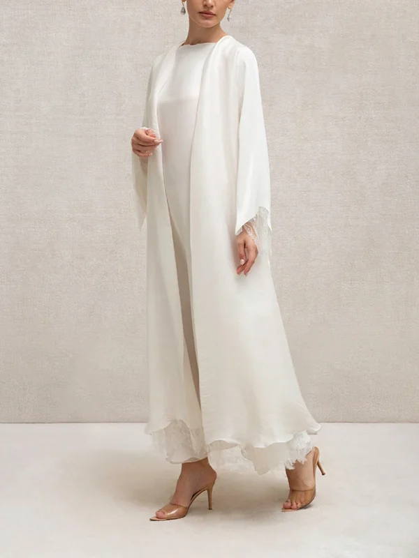 THE DONTELLA ABAYA  IN WHITE