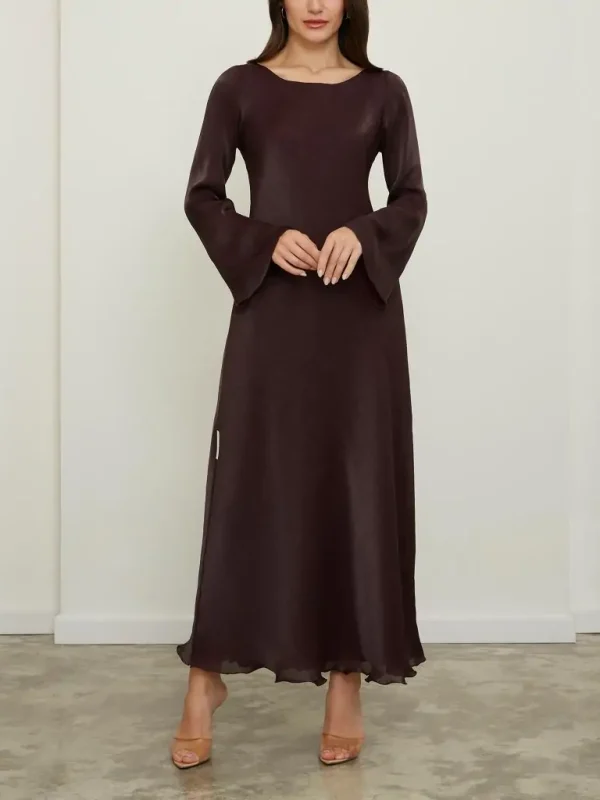 PLUM - LONG SLEEVE DRESS